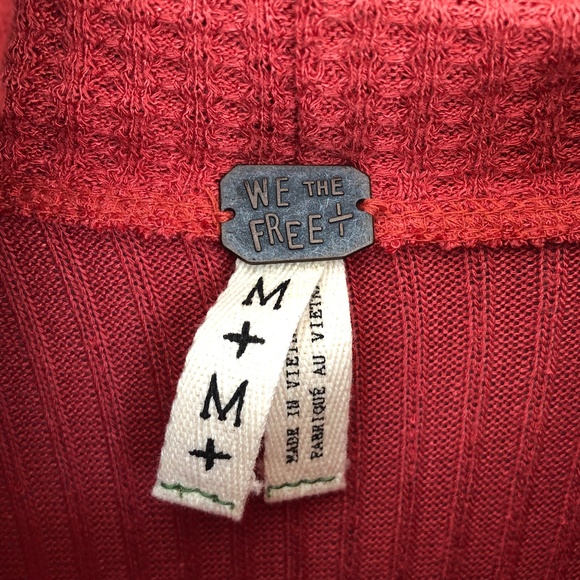 We The Free Drippy Kristina Cowl Neck Waffle Knit - Picture 2 of 9